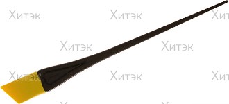 Кисть для окраски желтая узкая скошенная