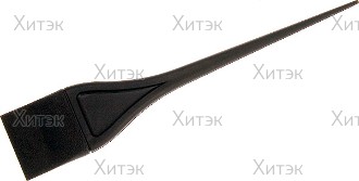 Кисть для окраски чёрная широкая текстурированная