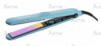 Щипцы Rainbow 230 с радужным антистатическим покрытием, голубые